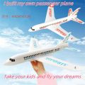 49CM Children's Hand-Thrown EPP Foam Glide Model Toy Outdoor Throwing Assembled Passenger Plane Stickers.