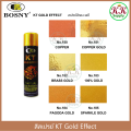 Bosny spray paint gold spray paint 18kt #180 181 182 183 184 185 boss KT Gold Effect Size 200 cc.. 