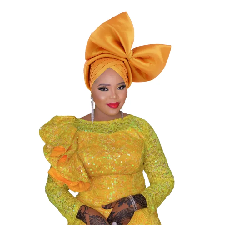 Exaggerated%20Big%20Bow%20Turban%20Cap%20African%20Women's%20Auto%20Gele%20Headtie%20Nigeria%20Wedding%20Geles%20Female%20Head%20Wraps%20Headpiece%20-%20Image%202