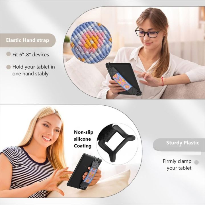 PU%20Leather%206-8"%20eReader%20Secure%20Hand%20Strap%20Versatile%20High%20Elastic%20Tablet%20Finger%20Grip%20Holder%20for%20Kindle/Kobo/Voyaga/%20-%20Image%204
