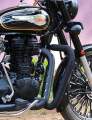 Matte Bullet Heat Shield Cover Bend Pipe for RE Bullet Classic 350 Exhaust Heat Shield (Black). 