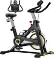 Sovnia Exercise Bike, Stationary Bikes, Fitness Bike with iPad Holder, LCD Monitor and Comfortable Seat Cushion, Whisper Quiet Indoor Cycling Bikes Perfect for Home Gym Workout. 
