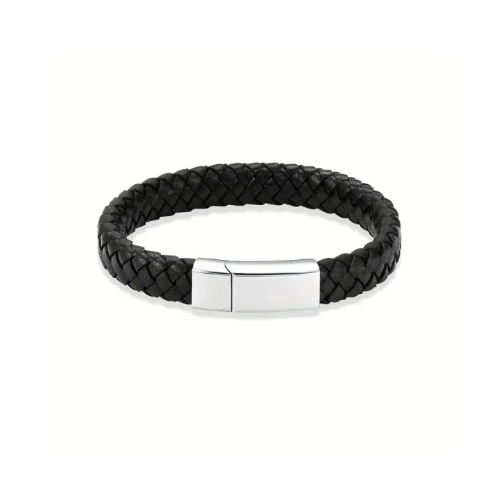 Cremation%20Jewelry%20Leather%20Bracelet%20Bangle%20Wristbands%20for%20Men%20Women%20Stainless%20Steel%20Magnetic%20Braided%20Cuff%20Jewelry%20Keepsake%20-%20Image%207