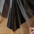 Transparent Square Plastic Tablecloth Protective Sleeve, Waterproof and Oil Proof PEVA Tablecloth. 