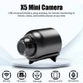 New X5 Mini Camera 1080P Clear Night Vision Lightweight Portable Premium Cams Motion Detection Wireless Surveillance Camera. 
