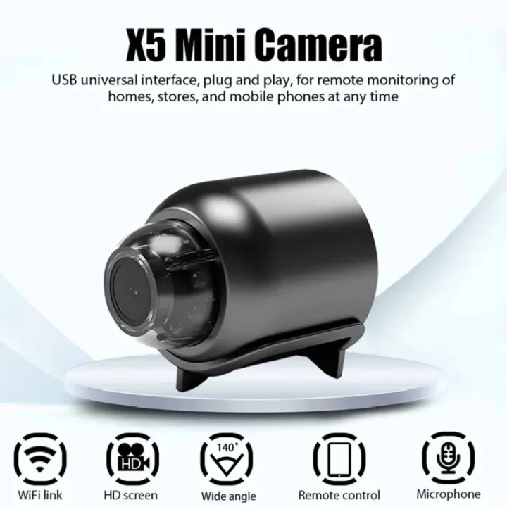 New%20X5%20Mini%20Camera%201080P%20Clear%20Night%20Vision%20Lightweight%20Portable%20Premium%20Cams%20Motion%20Detection%20Wireless%20Surveillance%20Camera%20-%20Image%203