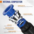 6mm Od 60Pcs Push-In Air Hose Fitting Kit, Quick Connect Pneumatic Fittings Suitable for Air Hoses (T-Fittings, Straight Fittings, Elbow Fittings, Splitter Plugs). 
