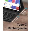 Keyboard Case for HUAWEI MediaPad Tab 2/T10/T10S 10.1inch Tablet Detachable Bluetooth Keyboard Cover & Mouse （Black）. 