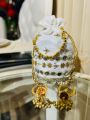 Latest Designer Nikah Bridal potli bag with Fancy Dori, Embroidered Fancy Purse for Bridal,Fancy Bridal clutch. 