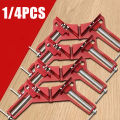 1/4PCS Corner Clamps 90 Degree Clamps Right Angle Clamp Frame Holder Carpenter Square Woodworking Tools for DIY Framing, Welding. 