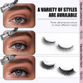 1Pair Reusable Self-Adhesive False Eyelashes Full Strip Eyelash Glue-Free 3 Seconds To Wear Lashes Extension Beauty Supplies. 