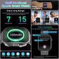 LIGE New 2.2-inch 3D Curved Screen Smart Watch With LED Light Heart Rate Health Monitor Smartwatch BT Call Sport Fitness Watches.