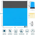 Multiple Sizes Beach Blanket Sandproof Waterproof Large Quick Drying Outdoor Picnic Mat with 4 Stakes for Travel Camping Hiking.