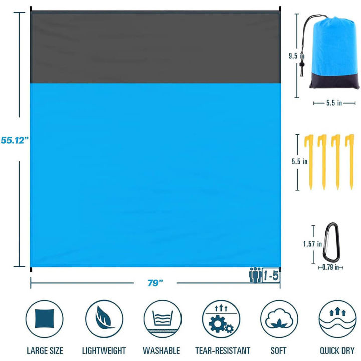 Multiple%20Sizes%20Beach%20Blanket%20Sandproof%20Waterproof%20Large%20Quick%20Drying%20Outdoor%20Picnic%20Mat%20with%204%20Stakes%20for%20Travel%20Camping%20Hiking%20-%20Image%202