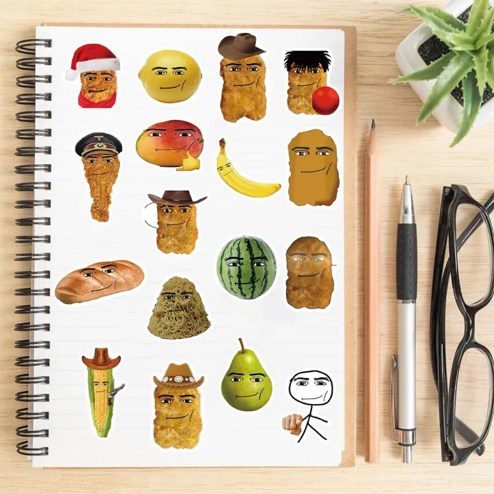 58PCS%20Robloxs%20Face%20Winning%20Smile%20Chicken%20Nugget%20Meme%20Stickers%20Aesthetic%20Phone%20Laptop%20Motorcycle%20Phone%20s%20Wall%20Sticker%20-%20Image%202