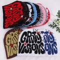 New European and American Popular Acrylic Material GR Letter Jacquard Outdoor Fashion Knitted Hat for Men and Women Beanie Hat.