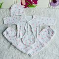 KidsSansar - Pure Muslin Newborn Baby 5 Pcs Clothing Set. 