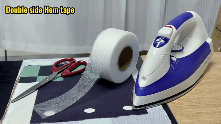 50 feet Interlining Adhesive Tape Double-sided Non-woven Clothes Ironing Hem Tapes DIY Sewing Interlining for Shorten Repair Pants