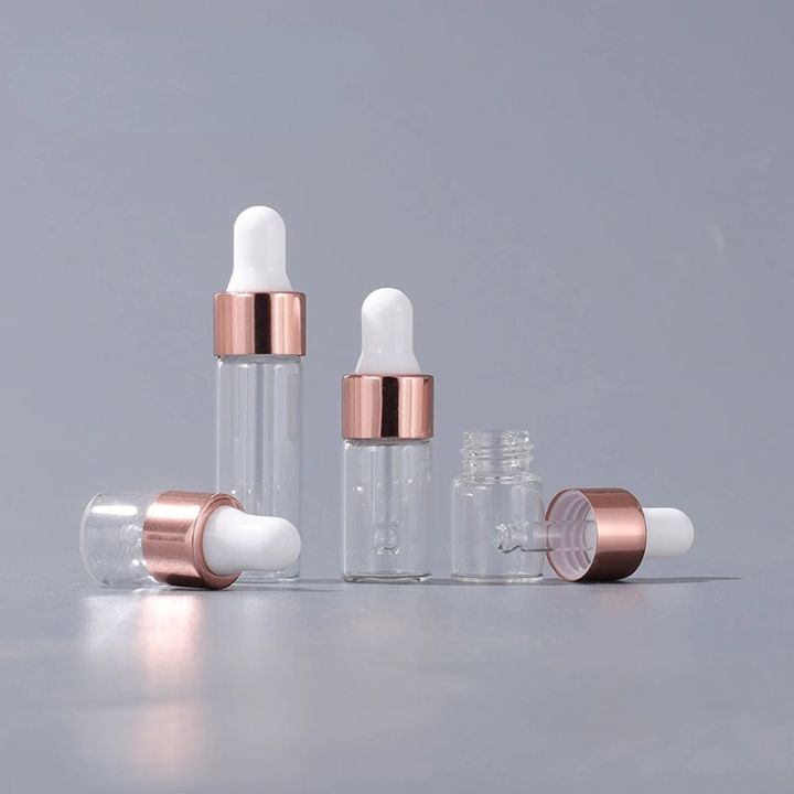 10/20pcs%20Mini%20Dropper%20Bottles%20Glass%20Empty%20Essential%20Oil%20Aromatherapy%20Bottles%20Rose%20Gold%20Cap%20Pipettes%20Bottles%201ml%202ml%203ml%205ml%20-%20Image%205