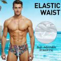Happy Monster Graffiti Swimming Trunks  Men's Briefs Swimwear Stretchy Comfortable Beach Surf Shorts  Bikini Swimwear. 