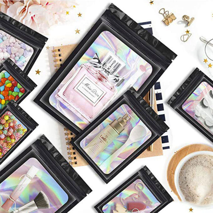 20/50pcs%20Mylar%20Bags%20Holographic%20Laser%20Color%20Plastic%20Packaging%20Pouch%20Jewelry%20Retail%20Storage%20Pouch%20%20Zip%20Lock%20Bag%20-%20Image%204