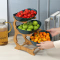 2/3 Layer Fruit Plate Home Living Room Plastic Snack Dish Creative Modern Dried Fruit Basket Candy Dish Cake Stand Salad Bowl. 