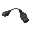 Car Diagnostic Cable For Mazda 17Pin to 16Pin OBD2 OBD II Cable Connector Cable For Mazda 17 Pin Connect Adapter. 