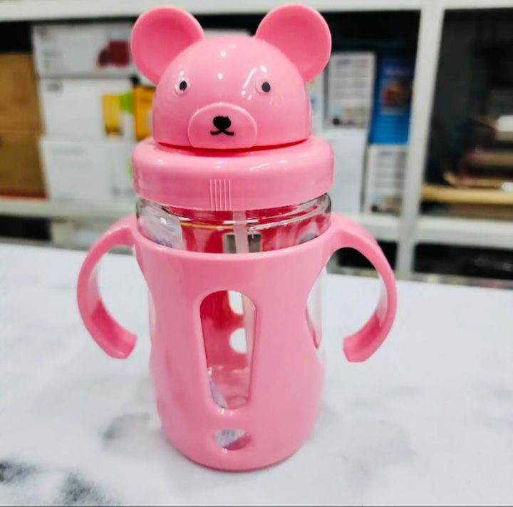 Baby Water Bottle - Food Grade Plastic, Mum Pot, Kids Water Bottle Double Handle
