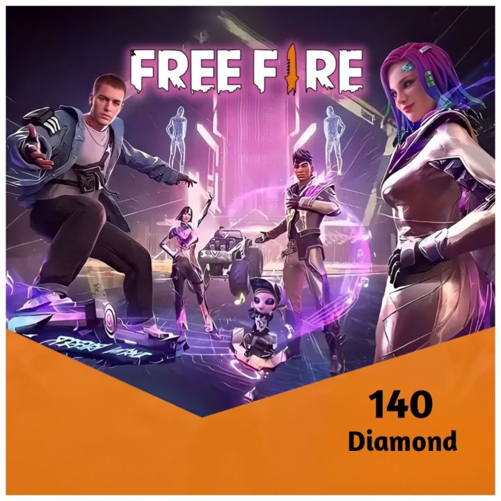 Free Fire 140 diamonds Only player Uid need
