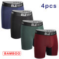 4 pcs Bamboo Men Underwear Boxers Breathable Mens Boxershorts Men's Panties Underpants Plus Size Fashion Boxers Briefs Trunks.