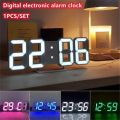 Electronic Digital Wall Clock Living Room Bedroom Decoration Decor Watches Home and Decoration Led Modern Alarm Interior Desk. 