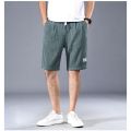 Sleeping Pants Ice Silk Shorts Men Casual Shorts Loose 5-Minute Pants Solid Youth Home Shorts Elastic Waist Large Pajama Pants.