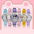 Kawaii Hello Kitty Sanrio Cinnamoroll Anime Exquisite Electronic Watch Kuromi My melody Children's Watch Gifts with Gift Boxs. 