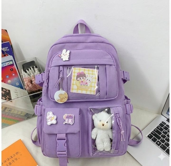 Korean%20Large%20Capacity%20Backpack%20for%20Girls%20-%20Stylish%20School%20and%20College%20Book%20Bag,%20Multiple%20Compartments%20-%20Image%202