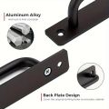 2pcs Barn Door Handles, Sliding Door Handle, Black Cabinet Handles, Door Pull Handle, Sliding Closet Door Handle for Hotels.