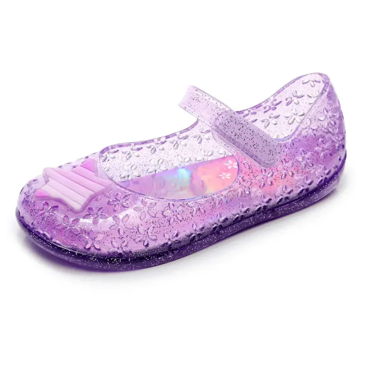 Children's%20Cute%20Transparent%20Sandals%20Princess%20Shoes%20Girls%20Star%20Pattern%20Hollow%20Out%20Flower%20Waterproof%20Anti%20Slip%20Soft%20Flat%20Shoes%20-%20Image%204