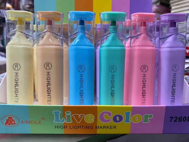 Fluorescent%20Highlighter%20Pens%206%20pcs%20Set%20Pastel%20Macaron%20Colored%20For%20Drawing,%20Marking,%20Note-Taking%20-%20Image%202