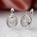 Huitan Unique Design Women's Earrings Rose Gold Color/Silver Color Luxury Bridal Wedding Earrings High Quality Jewelry Drop Ship.
