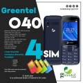 Greentel O40 4 SIM Mobile With One Year Company Warranty Button Phone. 