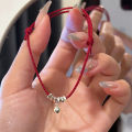 Chinese Style Lucky Red String Bracelet For Women Men Minimalist Handwoven Adjustable Blessing Bracelets Accessories Amulet . 