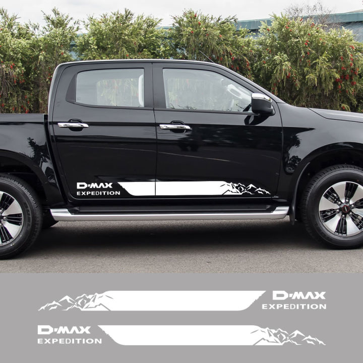 Car Stickers Pickup Door Side Decals For Isuzu Dmax D-Max Truck Graphics Expedition Vinyl Custom Decor Cover Auto Accessories