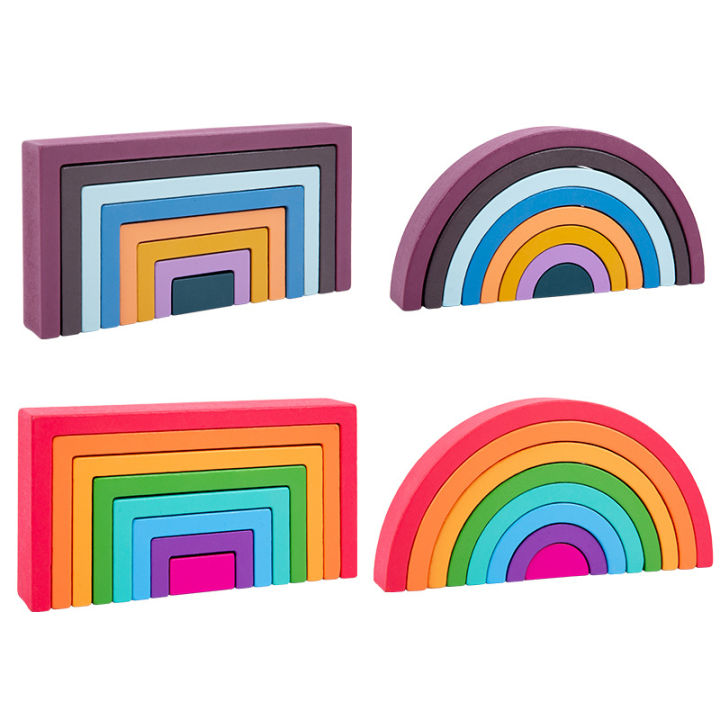 Montessori%20Wooden%20Rainbow%20Stacking%20Game,Eight%20Layers%20Square/Arch%20Colorful%20Stacker,Color%20Recognition%20Building%20Blocks%20Toys%20-%20Image%205