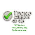 Tecno Camon 40 4G Back Cover Soft Leather Texture Silicon Camera Protection Phone Case For Camon 40 4G. 