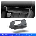 Under-Screen Storage Box For Tesla Model 3 Highland Hidden Fold Able Storage Box Car Storage Modification Parts Interior Design. 