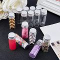 17 14ml Vials Tiny Glass Bottles Clear Empty Jars with Aluminum Top Screw Lids Small Mini Message Sample Bottle.