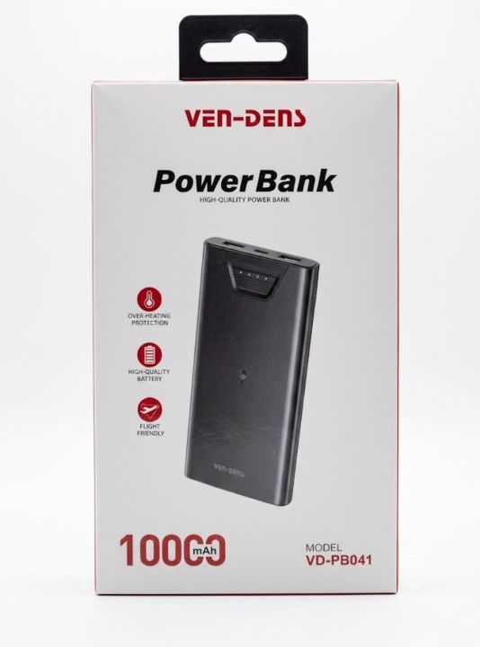 Ven-Dens VD-PB041 Premium 10000mAh High-Quality Portable Power Bank