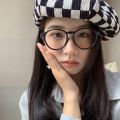 Fashion glasses, blue light filter glasses, Korean-style round frame glasses men and women, blue light protection glasses. 
