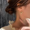 Cloud Imitation Pearl Huggies Hoop Earrings for Women Party Classic Ins Fashion Jewelry Minimalist Accessories Birthday Gifts.