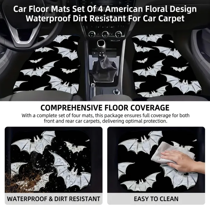 4PCS%20Bat%20Car%20Floor%20Mats%20Set%20Waterproof%20Anti-Slip%20All%20Weather%20Protect%20for%20Vehicle%20Carpets%20Universal%20Fit%20-%20Image%204