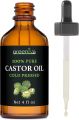 Castor oil Pure and Organic 120ML glass bottle with Dropper. 